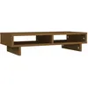 Image de vidaXL Support de Moniteur Rehausseur d'Ecran Support pour Ordinateur Portable Bureau Maison Intérieur Marron Miel 60x27x14 cm Bois de Pin Solide