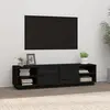 Image de vidaXL Meuble TV Noir 156x40x40 cm Bois de pin massif