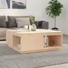 Image de vidaXL Table basse 100x101x40,5 cm Bois massif de pin