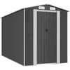 Image de vidaXL Abri de Jardin Cabane Maison de Stockage Remise d'Extérieur Hangar de Stockage d'Outils Anthracite 192x357x223 cm Acier Galvanisé