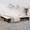 Image de vidaXL Lit coulissant sans matelas noir 2x(100x200) cm