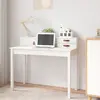 Image de vidaXL Bureau Blanc 110x50x93 cm Bois massif de pin