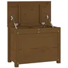 Image de Boîte de rangement Marron miel 60x32x45,5 cm Bois massif de pin