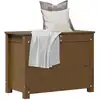 Image de vidaXL Boîte de rangement Marron miel 60x32x45,5 cm Bois massif de pin