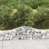 Image de vidaXL Panier de gabions arqué 200x30x40/60 cm Fer galvanisé
