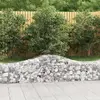Image de vidaXL Panier de gabions arqué 200x50x40/60 cm Fer galvanisé