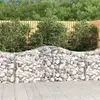 Image de vidaXL Panier de gabions arqué 200x50x80/100 cm Fer galvanisé