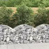 Image de vidaXL Panier de gabions arqué 100x50x60/80 cm Fer galvanisé