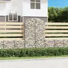 Image de vidaXL Panier de gabions arqué 100x50x160/180 cm Fer galvanisé
