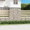 Image de vidaXL Panier de gabions arqué 150x50x160/180 cm Fer galvanisé