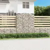Image de vidaXL Panier de gabions arqué 150x50x180/200 cm Fer galvanisé