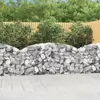 Image de vidaXL Panier de gabions arqué 200x30x80/100 cm Fer galvanisé