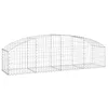 Image de vidaXL Panier de Gabions Arqué Cage à Gabion Mur de Gabion Panier à Pierre Gabion pour Pierre Jardin Patio Extérieur 200x50x40/60 cm Fer Galvanisé