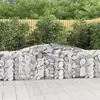 Image de vidaXL Panier de gabions arqué 400x30x100/120 cm Fer galvanisé