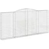 Image de vidaXL Panier de Gabions Arqué Cage à Gabion Mur de Gabion Panier à Pierre Gabion pour Pierre Jardin Patio Extérieur 400x30x180/200 cm Fer Galvanisé