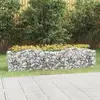Image de vidaXL Lit surélevé à gabions arqué 200x50x50 cm Fer galvanisé