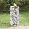 Image de vidaXL Foyer en gabion Ø 50 cm Fer galvanisé