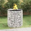 Image de vidaXL Foyer en gabion Ø 100 cm fer galvanisé
