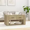 Image de vidaXL Table basse Chêne sonoma 80x50x40 cm Bois d'ingénierie