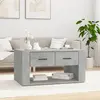 Image de vidaXL Table basse Gris béton 80x50x40 cm Bois d'ingénierie