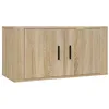 Image de Meuble TV mural Chêne Sonoma 80x34,5x40 cm