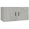 Image de Meuble TV mural Gris béton 80x34,5x40 cm