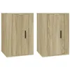 Image de Meubles TV muraux 2 pcs Chêne sonoma 40x34,5x60 cm