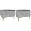 Image de Tables d appoint 2 pcs Gris béton 50x46x35 cm Bois d ingénierie