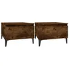 Image de Tables d appoint 2 pcs Chêne fumé 50x46x35 cm Bois ingénierie