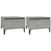 Image de vidaXL Tavolini 2pz Grigio Sonoma 50x46x35 cm in Legno Multistrato