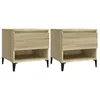 Image de Tables d appoint 2 pcs Chêne sonoma 50x46x50 cm Bois ingénierie