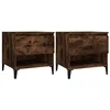 Image de Tables d appoint 2 pcs Chêne fumé 50x46x50 cm Bois ingénierie