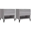 Image de Tables d appoint 2 pcs Sonoma gris 50x46x50 cm Bois ingénierie