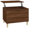 Image de Table basse Chêne marron 60x44,5x45 cm Bois d ingénierie
