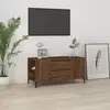 Image de vidaXL Meuble TV Chêne marron 102x44,5x50 cm Bois d'ingénierie