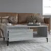 Image de vidaXL Table basse Sonoma gris 90x50x36,5 cm Bois d'ingénierie