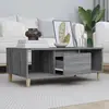 Image de vidaXL Table basse Sonoma gris 90x50x36,5 cm Bois d'ingénierie