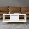 Image de vidaXL Table basse Blanc 90x50x36,5 cm Bois d'ingénierie