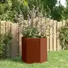Image de vidaXL Jardinière Rouillé 40x40x45 cm Acier corten
