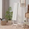 Image de vidaXL Miroir sur pied blanc 34x37x146 cm