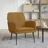 Image de vidaXL Fauteuil Marron 62x79x79 cm Velours