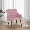 Image de vidaXL Fauteuil Rose 63x76x80 cm Velours