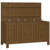Image de vidaXL Boîte de Rangement de Jardin, Coffre à Outils avec Couvercle, Bac de Rangement, Organisateur de Salon Chambre, Moderne, Marron Miel Bois Pin