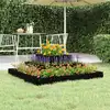 Image de vidaXL Jardinière Noir 80x80x27 cm Bois massif de pin