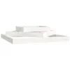 Image de vidaXL Jardinière, Bac à Fleurs à 3 Niveaux, Lit Surélevé, Support de Plantes, Boîte à Fleurs, Décoration de Jardin Patio Terrasse, Blanc Bois Massif de Pin