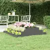 Image de vidaXL Jardinière Gris 110x110x27 cm Bois massif de pin