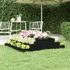 Image de vidaXL Jardinière Noir 110x110x27 cm Bois massif de pin