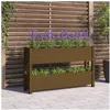 Image de vidaXL Jardinière Marron Miel 112x25x66 cm Bois Massif de pin