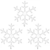 Image de Flocons de neige de Noël avec LED 3 pcs Blanc chaud 59x59 cm