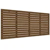 Image de vidaXL Tête de Lit Murale, Panneau de Lit, Accessoire de Lit, Meuble de Chambre à Coucher Intérieur, Marron Miel 206x3x91,5 cm Bois Massif de Pin